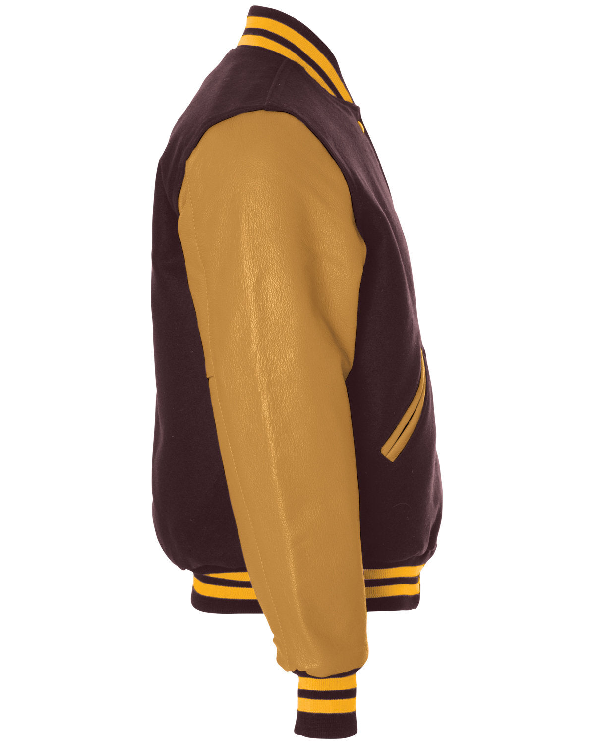 Holloway Adult Varsity Jacket 224183 MAROON/ LT GOLD