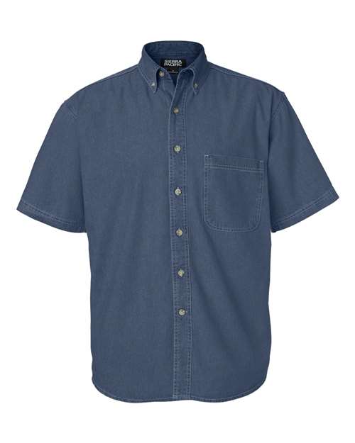 Sierra Pacific Denim Short Sleeve Shirt Tall Sizes 6211