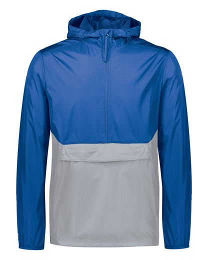 Holloway Pack Pullover Jacket 229534 ROYAL/ ATHL GREY