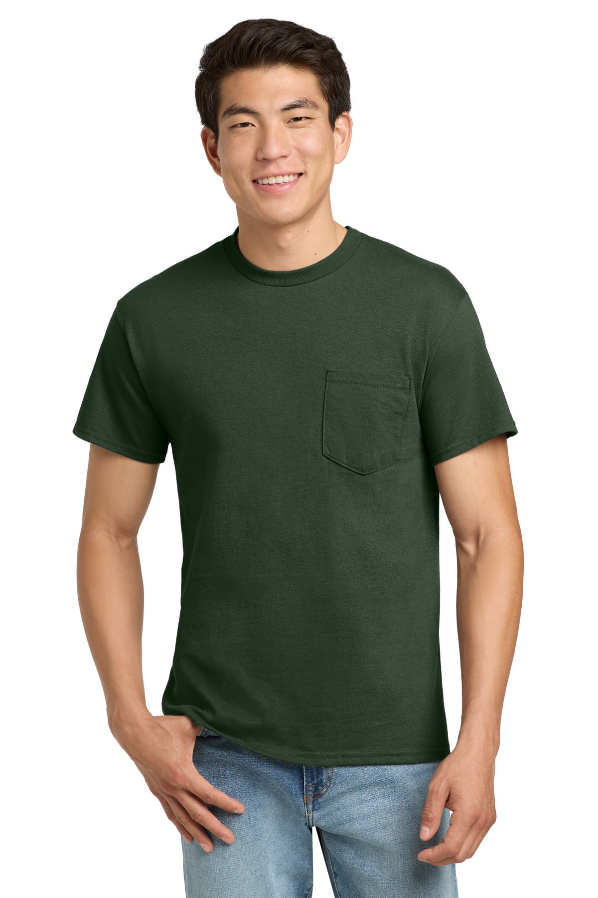 Gildan ®  - Ultra Cotton ®  100% US Cotton T-Shirt with Pocket.  2300