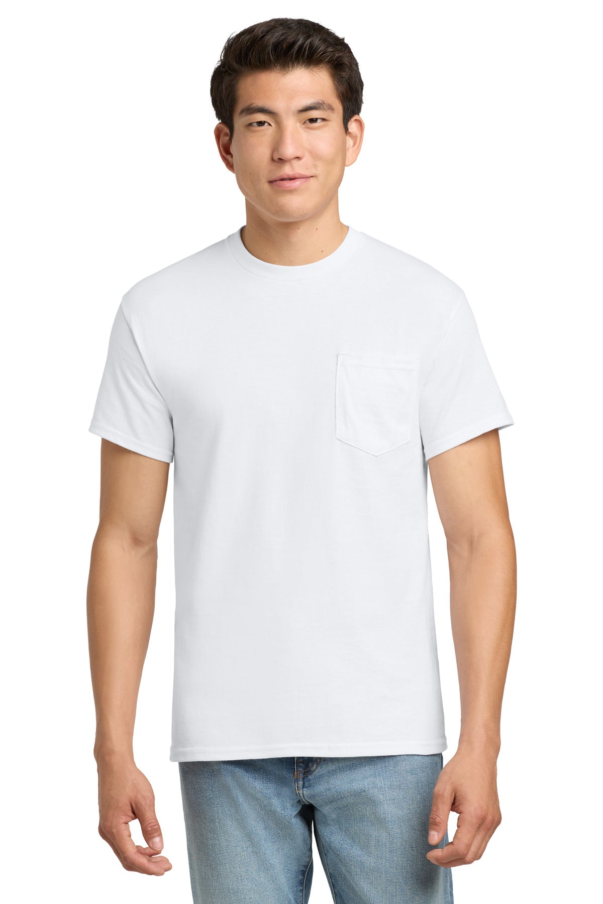 Gildan ®  - Ultra Cotton ®  100% US Cotton T-Shirt with Pocket.  2300