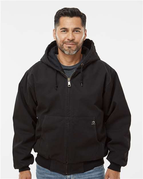 DRI DUCK Cheyenne Boulder Cloth™ Hooded Jacket with Tricot Quilt Lining Tall Sizes 5020T Custom Embroidered Business Logo