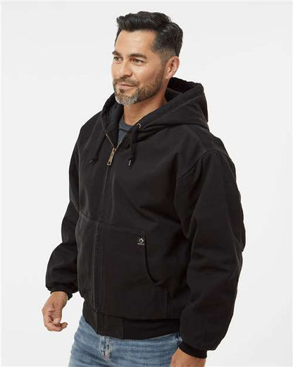 DRI DUCK Cheyenne Boulder Cloth™ Hooded Jacket with Tricot Quilt Lining Tall Sizes 5020T Custom Embroidered Business Logo