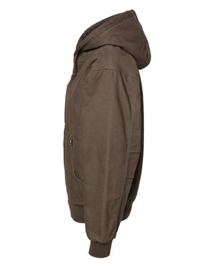 DRI DUCK Cheyenne Boulder Cloth™ Hooded Jacket with Tricot Quilt Lining Tall Sizes 5020T Custom Embroidered Business Logo