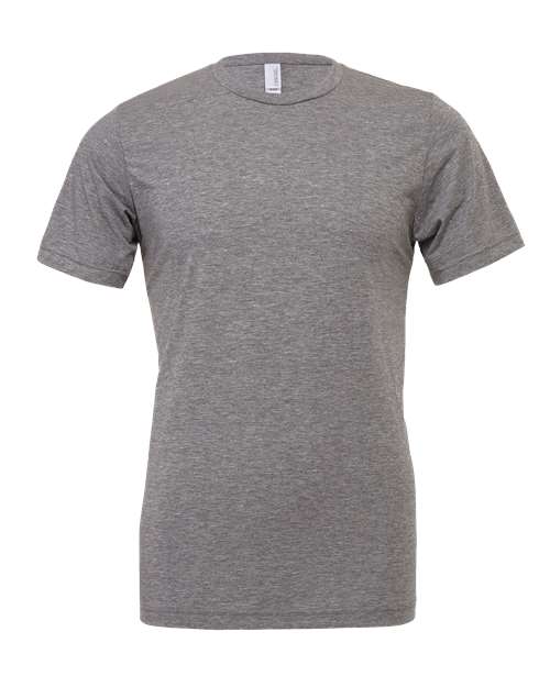 BELLA + CANVAS Triblend Tee 3413 Grey Triblend Custom Embroidered Business Logo