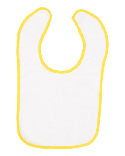 Rabbit Skins Infant Contrast Trim Terry Bib 1003
