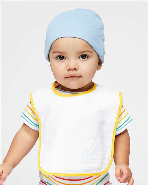 Rabbit Skins Infant Contrast Trim Terry Bib 1003