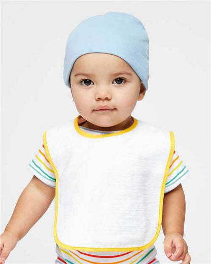 Rabbit Skins Infant Contrast Trim Terry Bib 1003