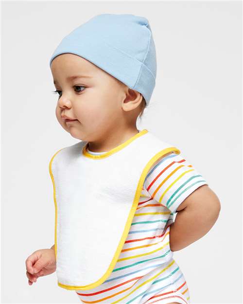 Rabbit Skins Infant Contrast Trim Terry Bib 1003