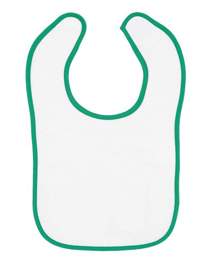 Rabbit Skins Infant Contrast Trim Terry Bib 1003