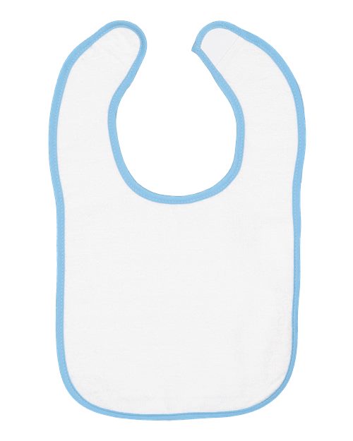 Rabbit Skins Infant Contrast Trim Terry Bib 1003