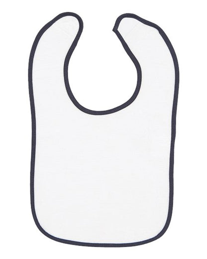 Rabbit Skins Infant Contrast Trim Terry Bib 1003