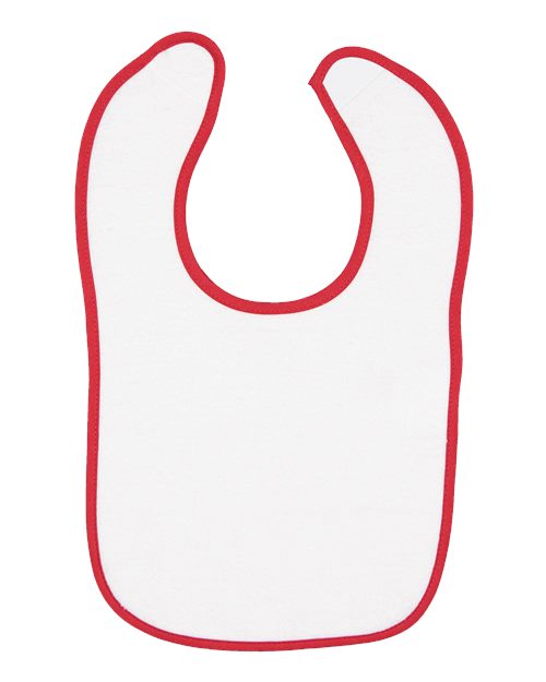 Rabbit Skins Infant Contrast Trim Terry Bib 1003