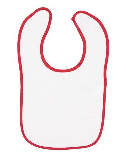 Rabbit Skins Infant Contrast Trim Terry Bib 1003