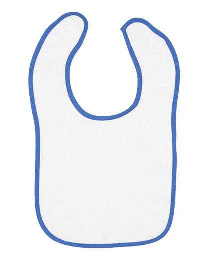 Rabbit Skins Infant Contrast Trim Terry Bib 1003