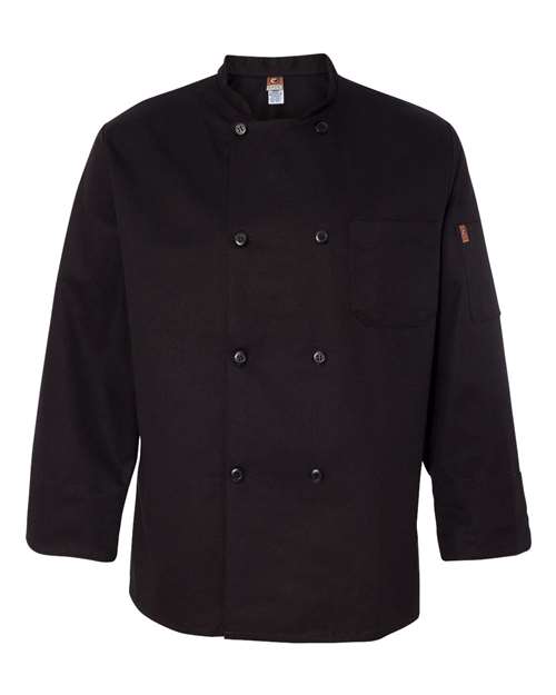 Chef Designs Black Traditional Chef Coat KT76