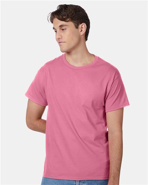 Custom Embroidered  Hanes Authentic T-Shirt 5250 Pink