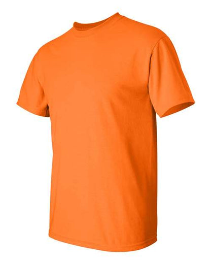 Gildan Women’s 1X1 Baby Rib Raglan Three-Quarter Sleeve Tee 2000 Safety Orange Custom Embroidered Business Logo