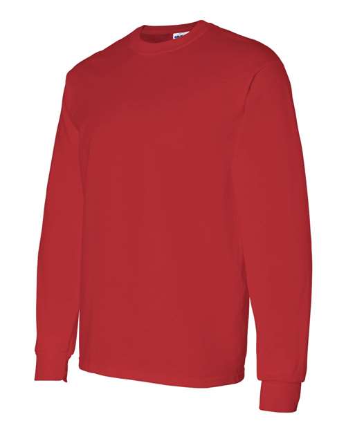 Gildan Heavy Cotton™ Long Sleeve T-Shirt 5400 Purple Custom Embroidered Business Logo