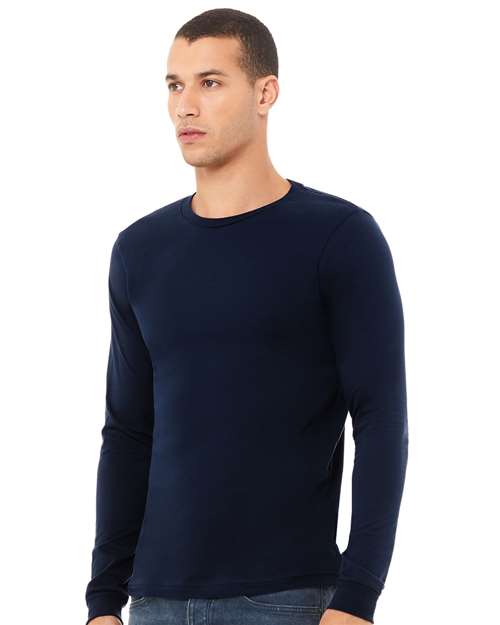 BELLA + CANVAS Jersey Long Sleeve Tee 3501 Navy