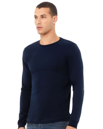 BELLA + CANVAS Jersey Long Sleeve Tee 3501 Navy