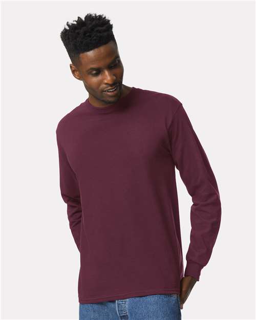 Gildan Ultra Cotton® Long Sleeve T-Shirt 2400 Maroon