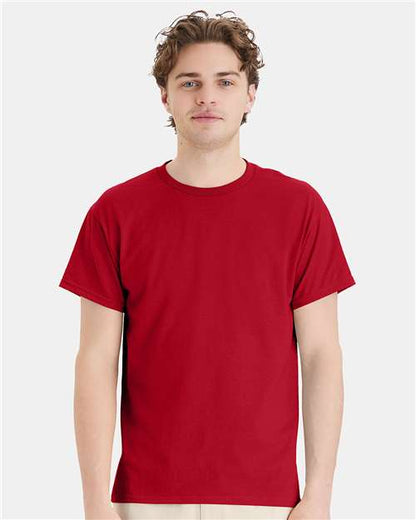 Custom Embroidered  Hanes Ecosmart™ T-Shirt 5170 Deep Red
