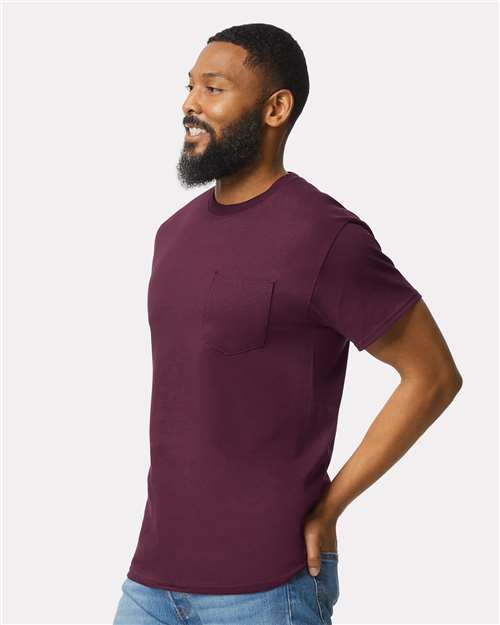 Gildan Ultra Cotton® Pocket T-Shirt 2300 Maroon