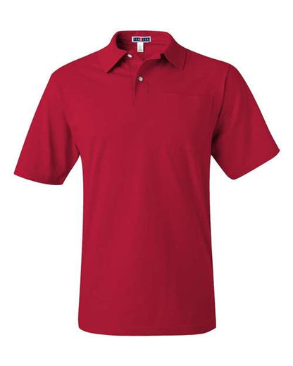 JERZEES SpotShield™ 50/50 Polo with Pocket 436MPR Custom Embroidered Business Logo