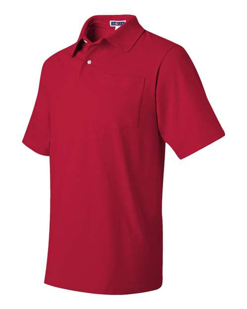 JERZEES SpotShield™ 50/50 Polo with Pocket 436MPR Custom Embroidered Business Logo