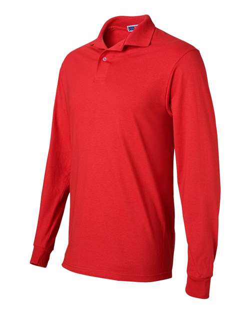 JERZEES SpotShield™ 50/50 Long Sleeve Polo 437MLR Custom Embroidered Business Logo