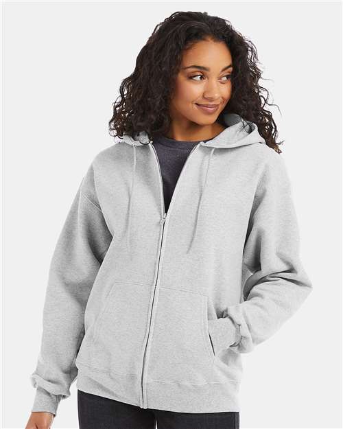 Custom Embroidered  Hanes Ultimate Cotton® Full-Zip Hooded Sweatshirt F280  
