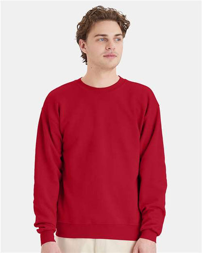 Custom Embroidered  Hanes Ecosmart® Crewneck Sweatshirt P160 Deep Red