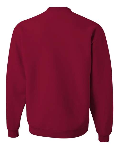 JERZEES NuBlend® Crewneck Sweatshirt 562MR Cardinal Custom Embroidered Business Logo