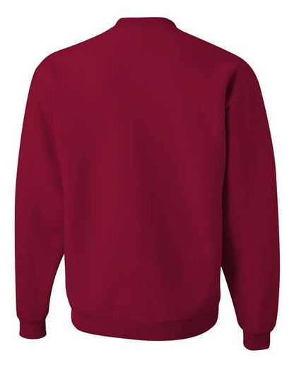 JERZEES NuBlend® Crewneck Sweatshirt 562MR Cardinal Custom Embroidered Business Logo