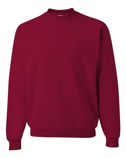 JERZEES NuBlend® Crewneck Sweatshirt 562MR Cardinal Custom Embroidered Business Logo