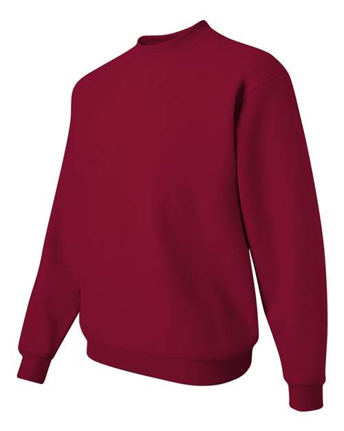 JERZEES NuBlend® Crewneck Sweatshirt 562MR Cardinal Custom Embroidered Business Logo