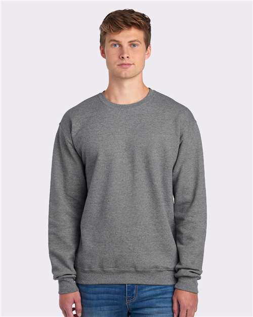 Custom Embroidered  JERZEES NuBlend® Crewneck Sweatshirt 562MR Oxford