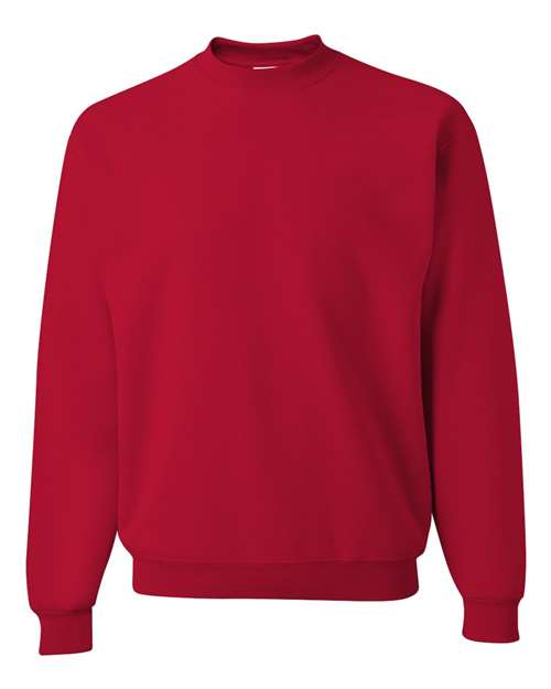 JERZEES NuBlend® Crewneck Sweatshirt 562MR True Red Custom Embroidered Business Logo