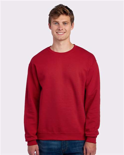 Custom Embroidered  JERZEES NuBlend® Crewneck Sweatshirt 562MR True Red