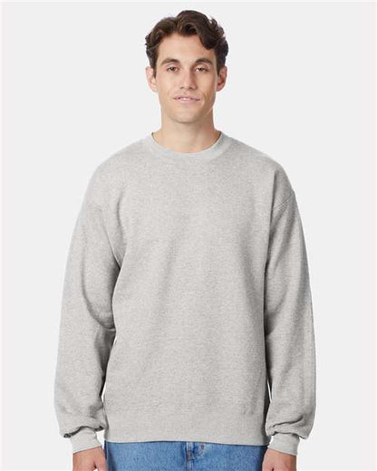 Custom Embroidered  Hanes Ultimate Cotton® Crewneck Sweatshirt F260 Ash