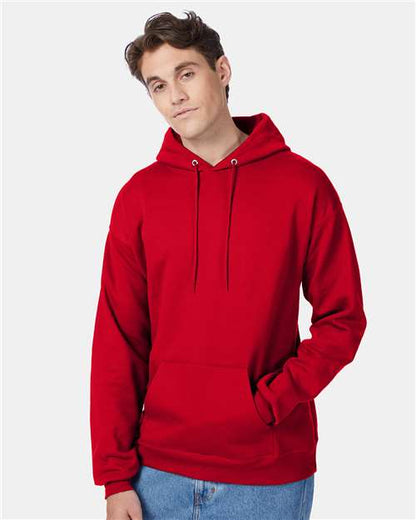 Custom Embroidered  Hanes Ecosmart® Hooded Sweatshirt P170 Deep Red