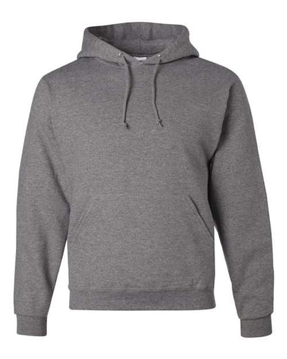 JERZEES NuBlend® Hooded Sweatshirt 996MR Oatmeal Heather Custom Embroidered Business Logo
