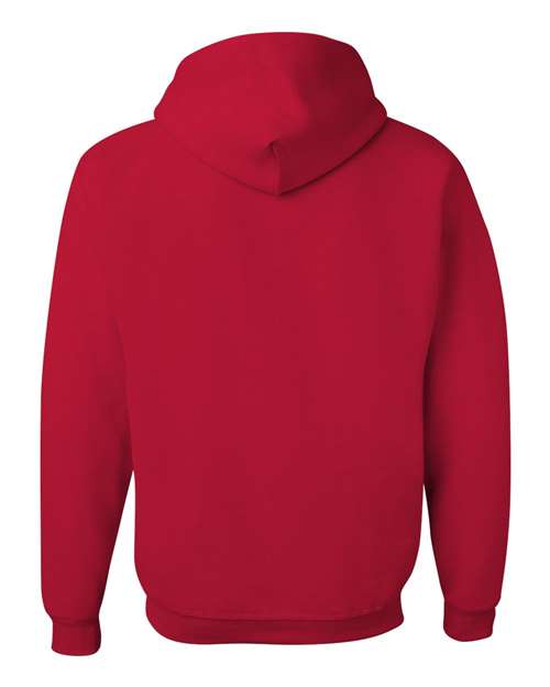 JERZEES NuBlend® Hooded Sweatshirt 996MR True Red Custom Embroidered Business Logo