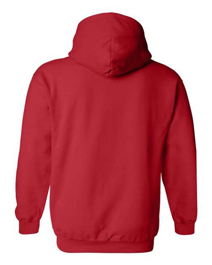Gildan Heavy Blend™ Hooded Sweatshirt 18500 Red Custom Embroidered Business Logo