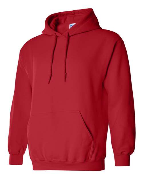 Gildan Heavy Blend™ Hooded Sweatshirt 18500 Red Custom Embroidered Business Logo