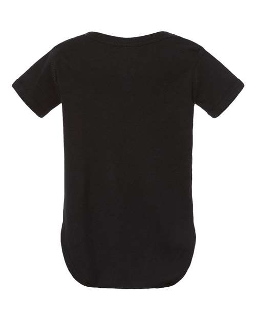 Rabbit Skins Infant Baby Rib Bodysuit 4400 Black