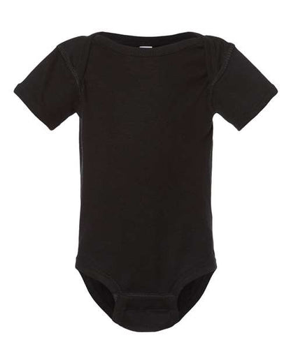 Rabbit Skins Infant Baby Rib Bodysuit 4400 Black