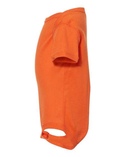Rabbit Skins Infant Baby Rib Bodysuit 4400 Orange