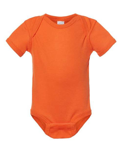 Rabbit Skins Infant Baby Rib Bodysuit 4400 Orange